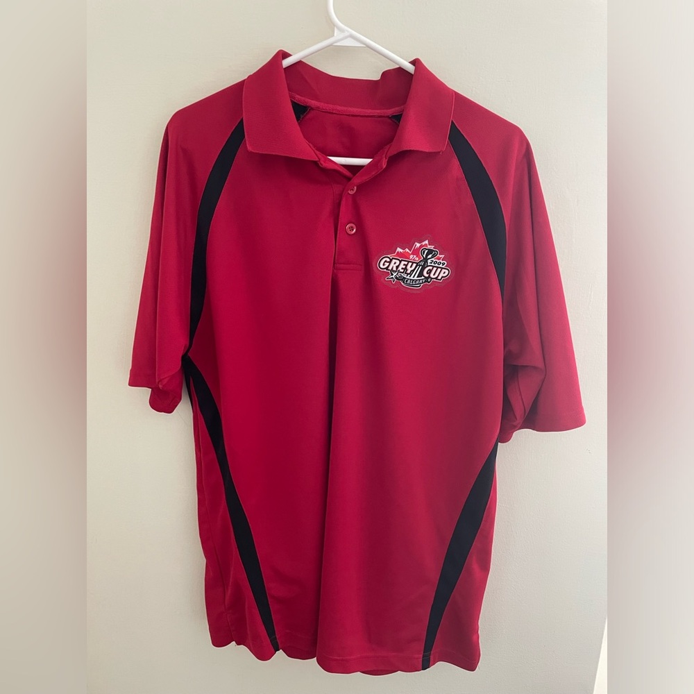 CFL 2009 Grey Cup Host City Calgary Red Golf Shirt